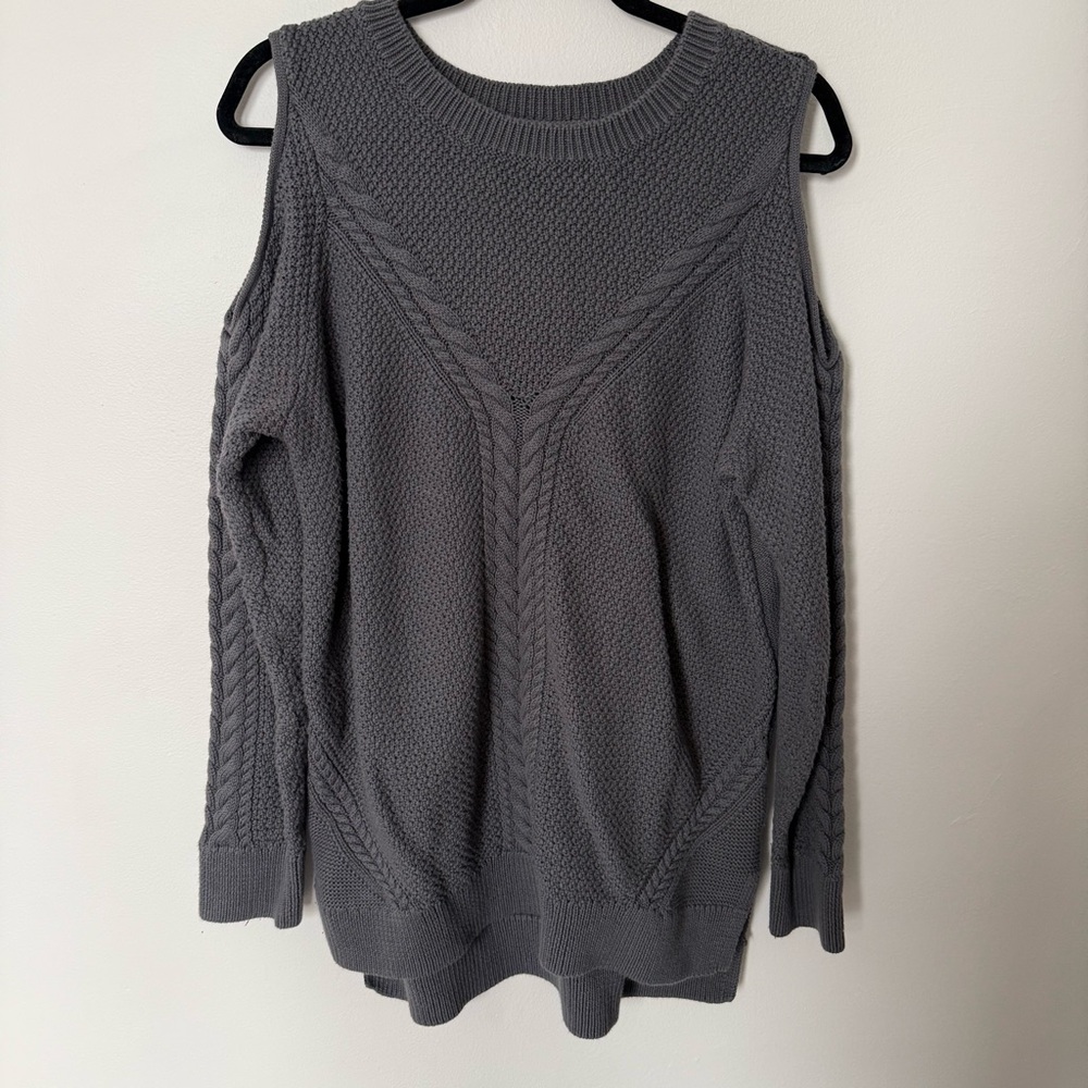 ANA Charcoal Long-sleeved Pullover Sweater Great with Leggings! XL EUC